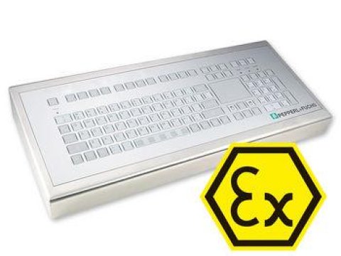 Intrinsically Safe Industrial Keyboards EX-series 105 keys