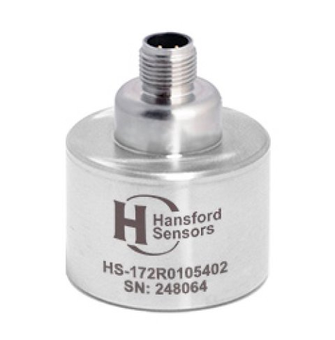 HS-172R Round two-axis M12, 100mV/g industrial accelerometer