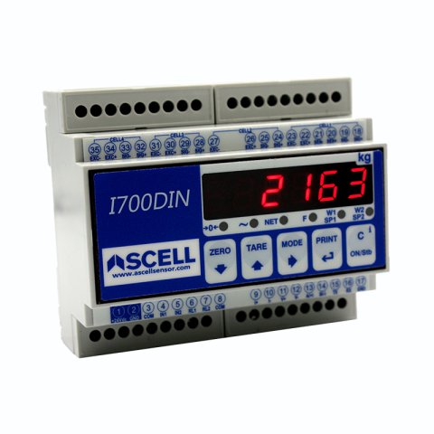 I700 DIN rail weight indicator