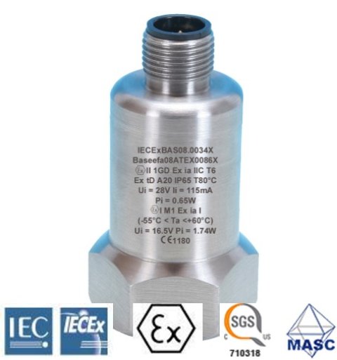 4-20mA HS420I transmitter speed (mm/s) . Self-insured, Top entry