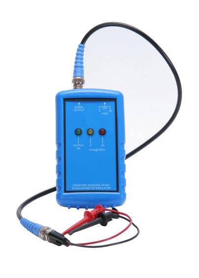 Acceleration sensor simulator and sensor control