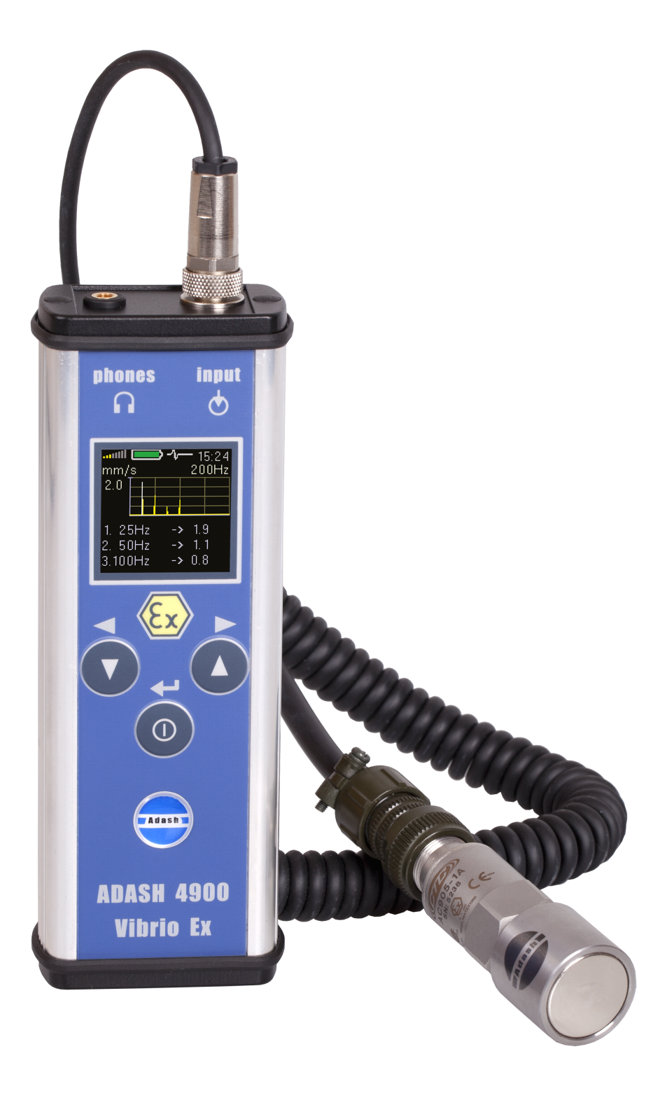 Vibration analysis instrument for EX areas