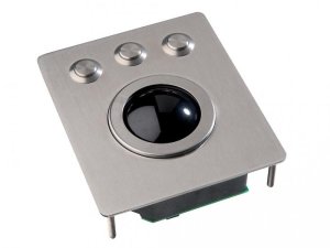 Trackball 50mm in stainless steel front panel, vandal-proof