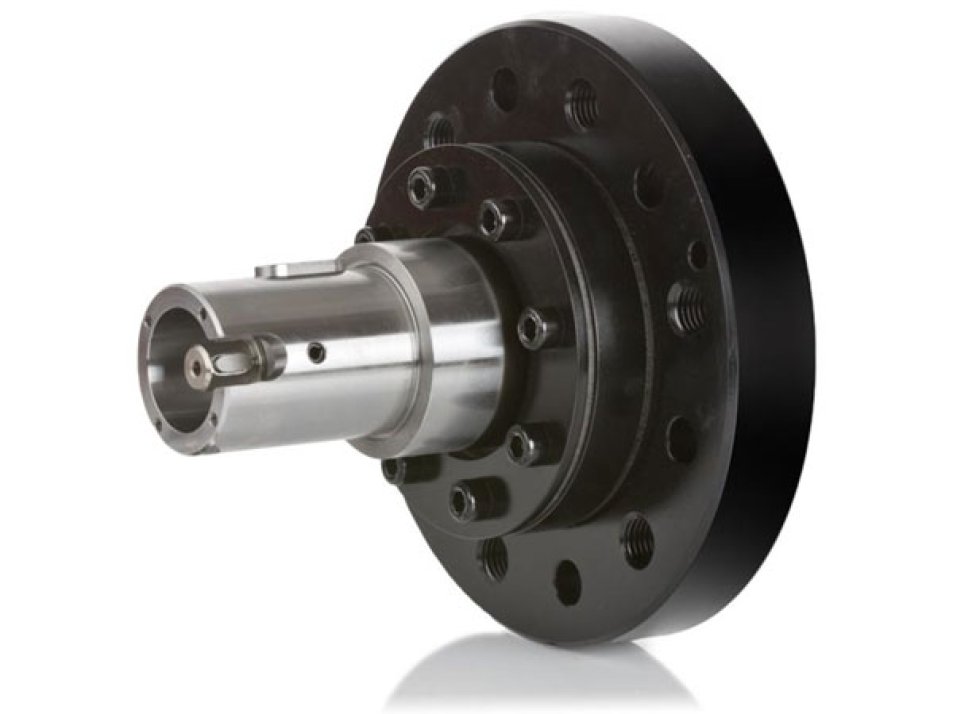 Flange adapter for encoders with hollow shaft