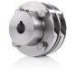 Encoder coupling with compensation for axial displacement