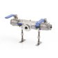 Adapter for sensor cleaning in oil flow