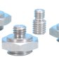Mounting stud for press-in and screw connection