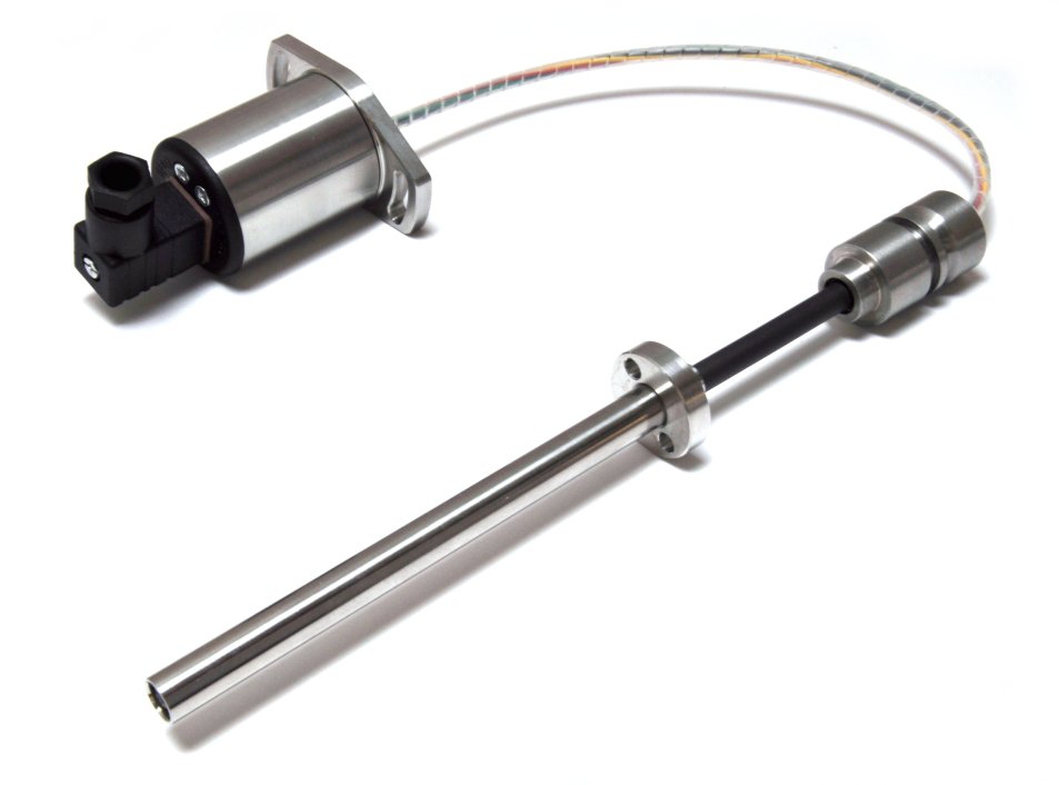Linear sensor with external electronics for space problems