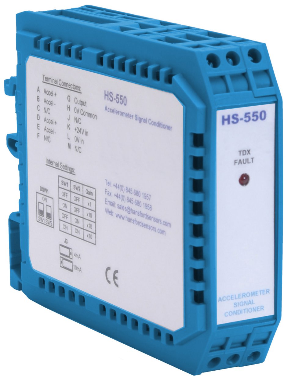 HS-550 Series Accelerometer Power Supply and Signal Amplifier