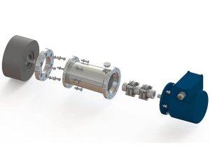 Mounting fixed shaft mount with flange