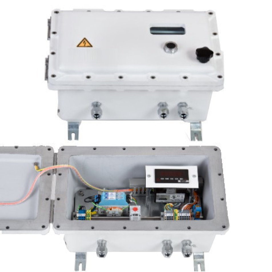 Load limitation with 3 setpoints and display for hazardous area